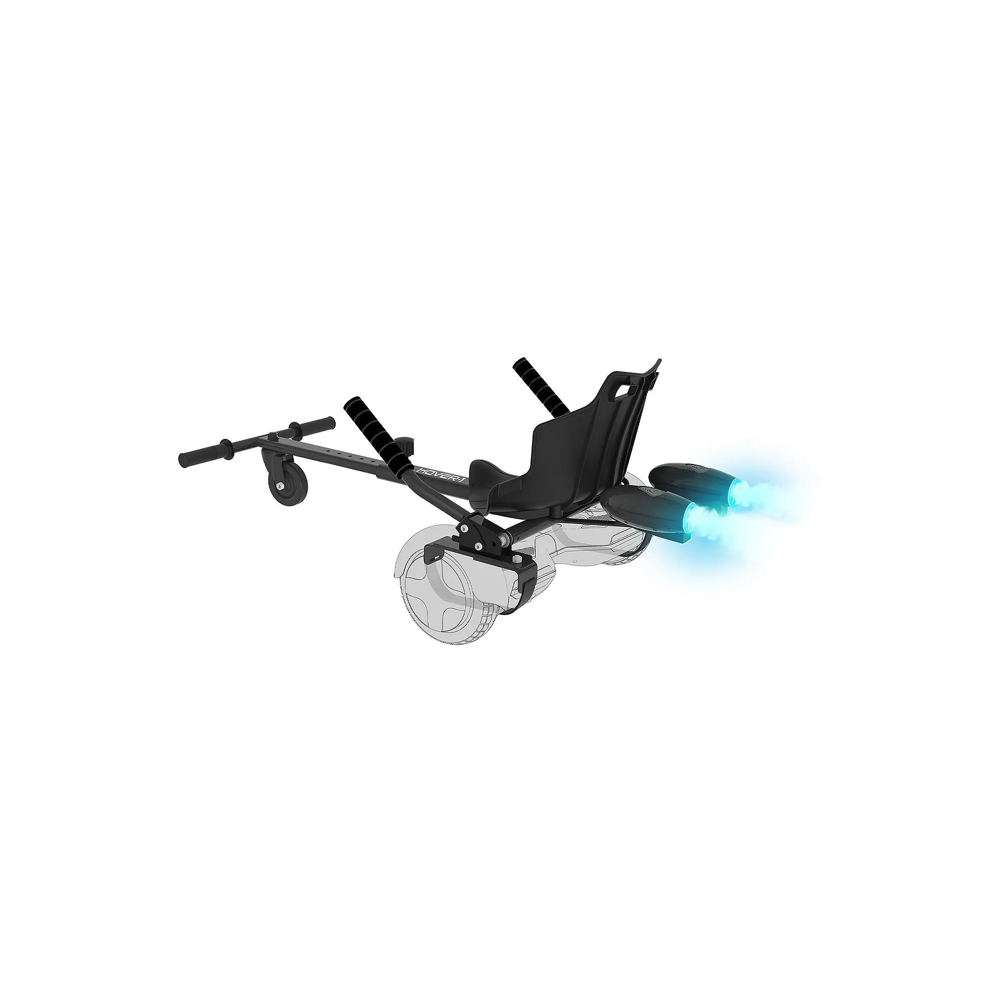 Hover-1 HY-F1-BGY-BLK Falcon-1 Buggy Attachment for Hoverboards