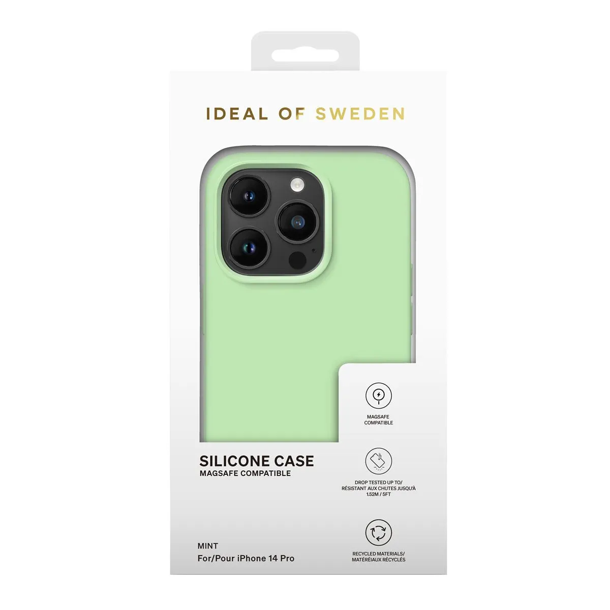 iDeal of Sweden - iPhone 14 / iPhone 13 MagSafe Silicone Sleeve Case Recycled (IDSICMS-I2261-510) - Mint