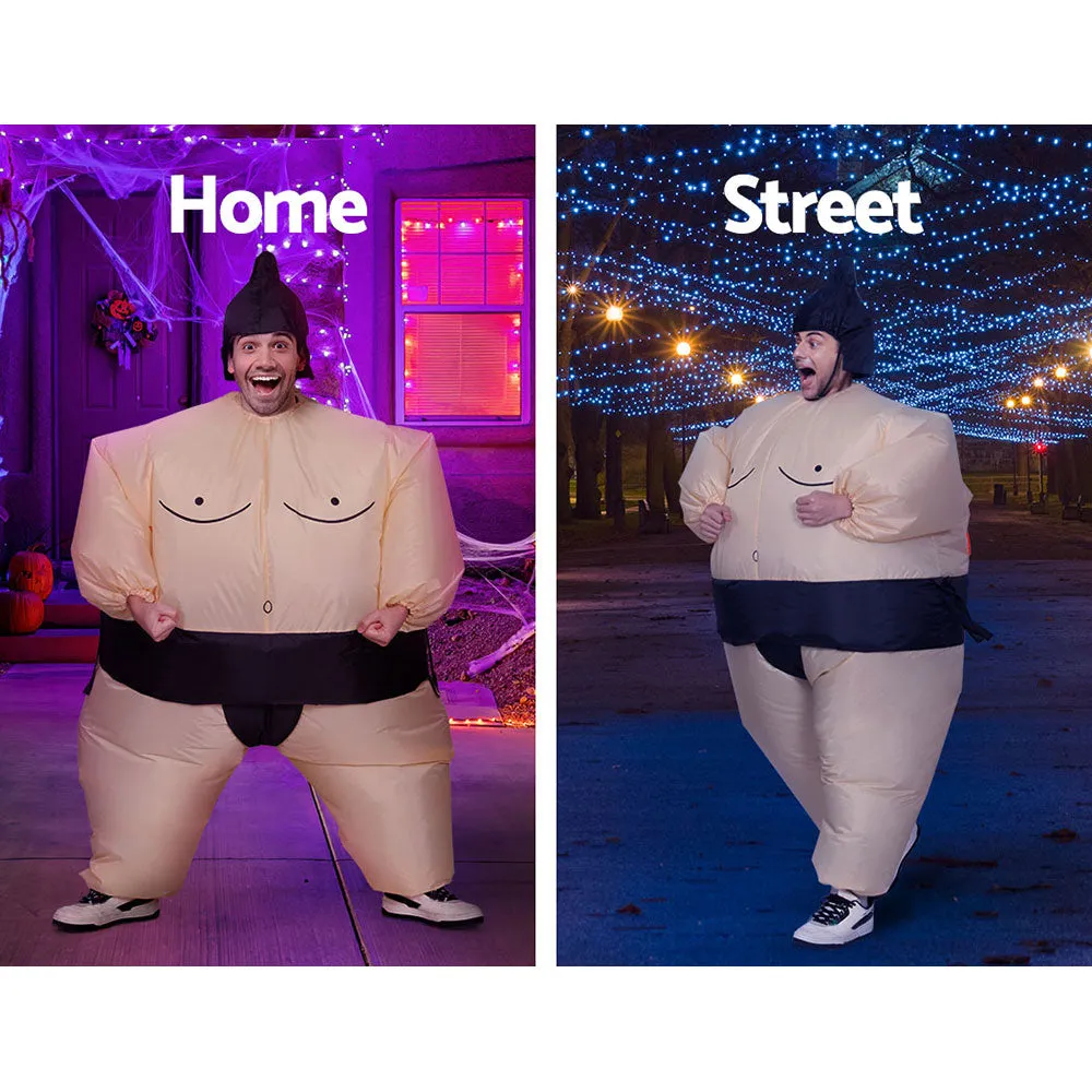 Inflatable Sumo Costume Adult Suit Blow Up Party Fancy Dress Halloween Cosplay