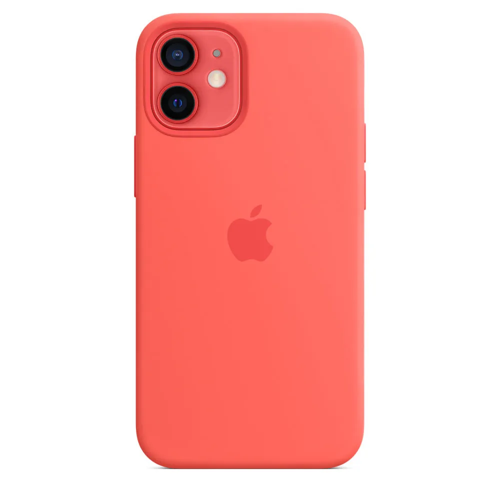 iPhone 12 mini Silicone Case with MagSafe - Pink Citrus