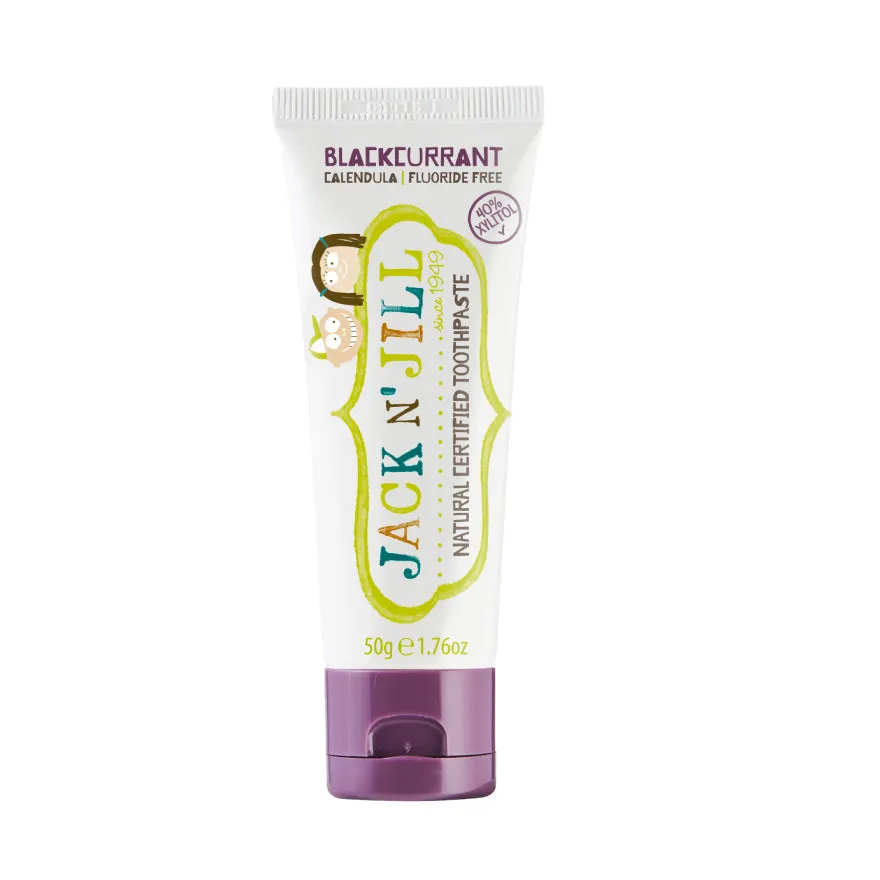 Jack N Jill  Toothpaste Strawberry Natural 50g   Toothpaste Blackcurrant Natural 50g