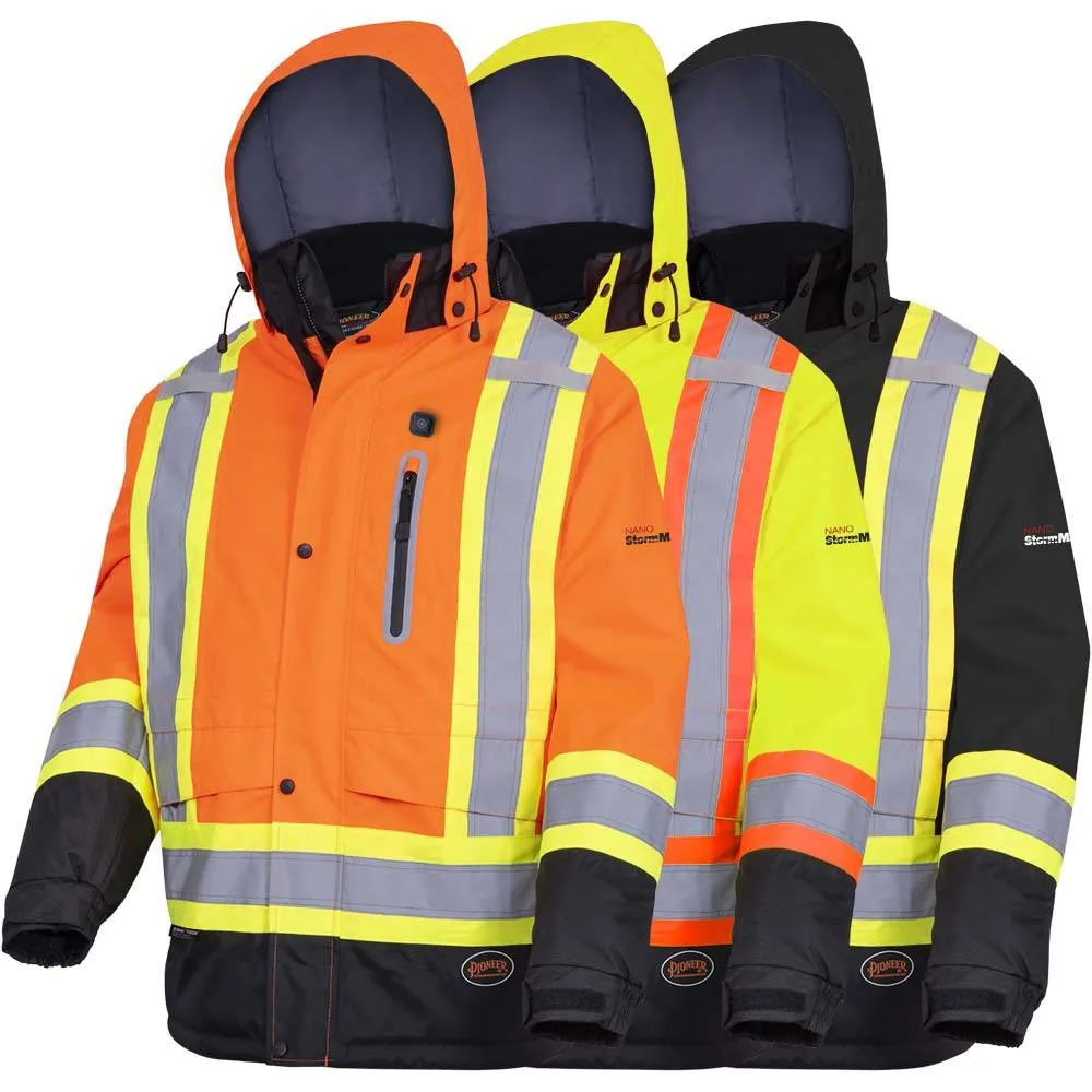 Jacket - Pioneer Hi-Viz Heated Insulated Safety Jacket 5407 / 5408 / 5409