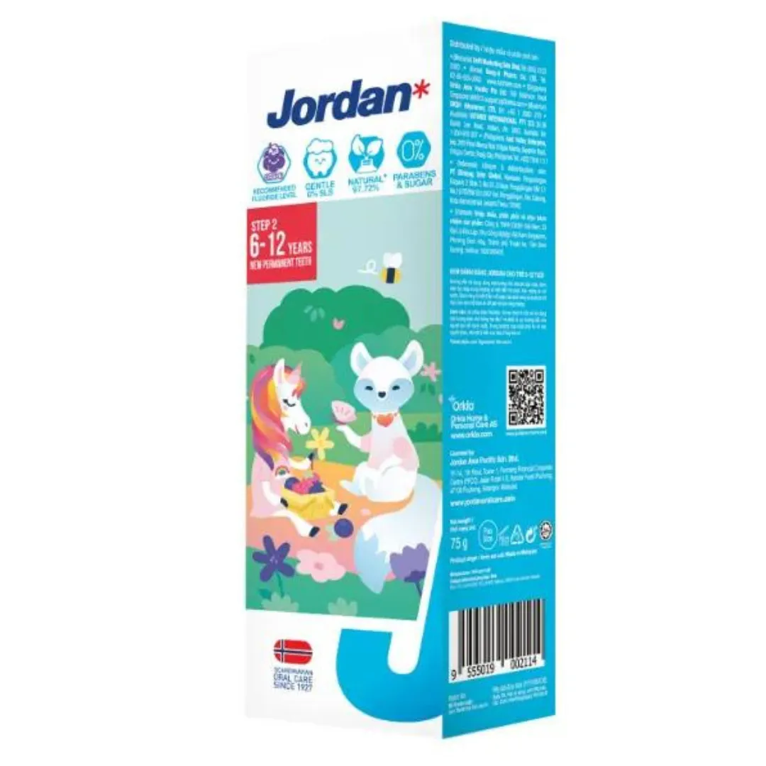 Jordan Kids Toothpaste Step 2 (75g) (6-12yrs)