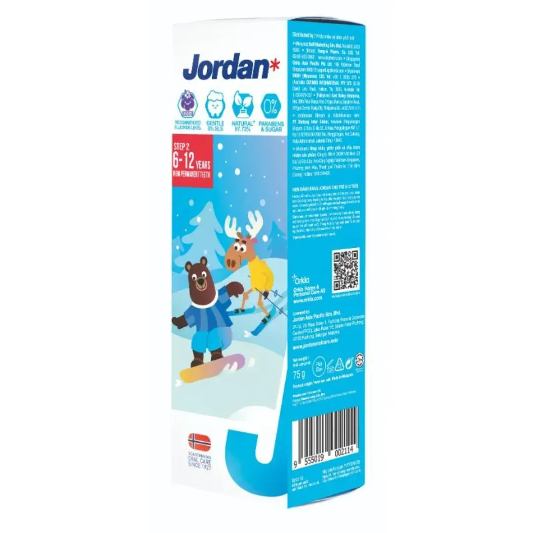 Jordan Kids Toothpaste Step 2 (75g) (6-12yrs)