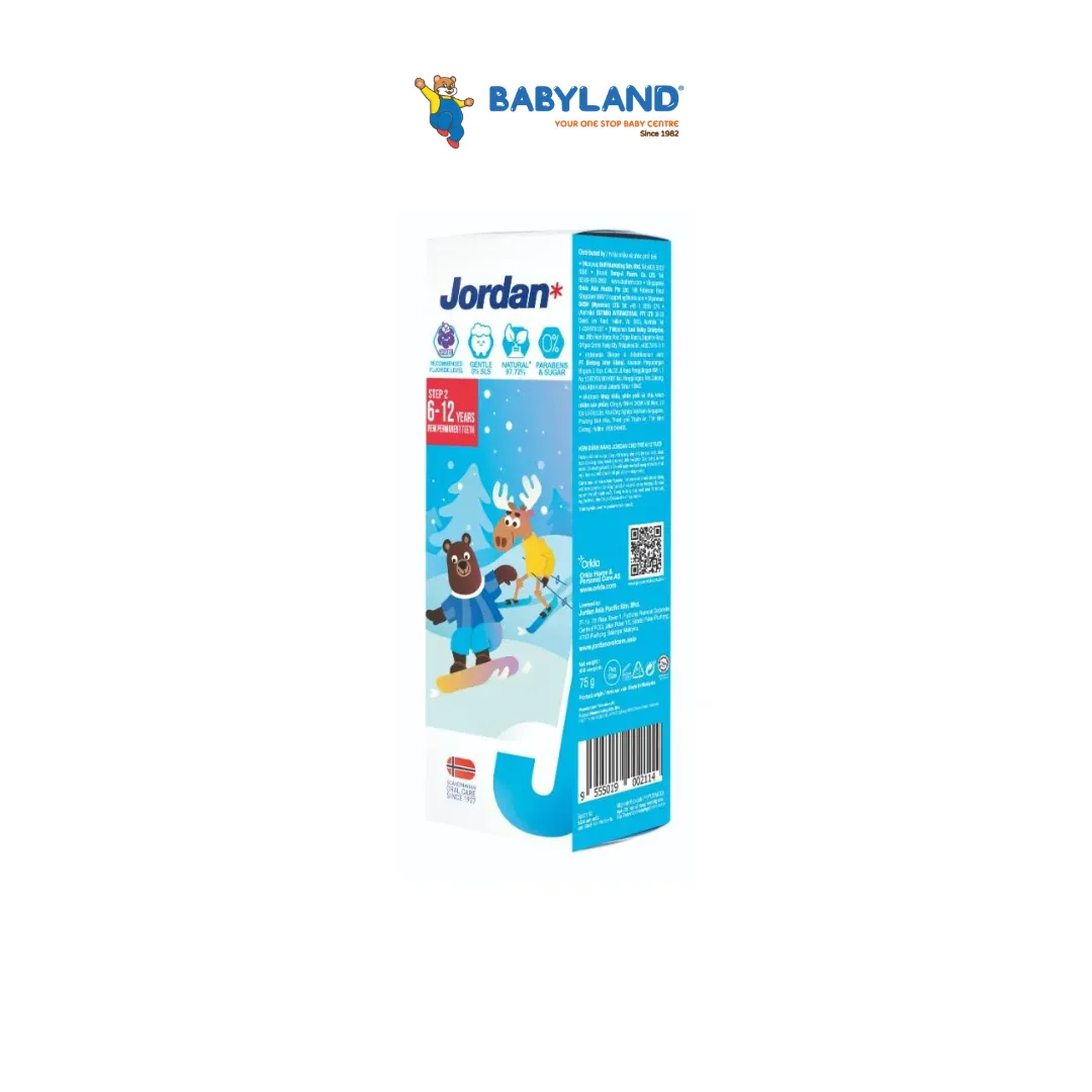 Jordan Kids Toothpaste Step 2 (75g) (6-12yrs)