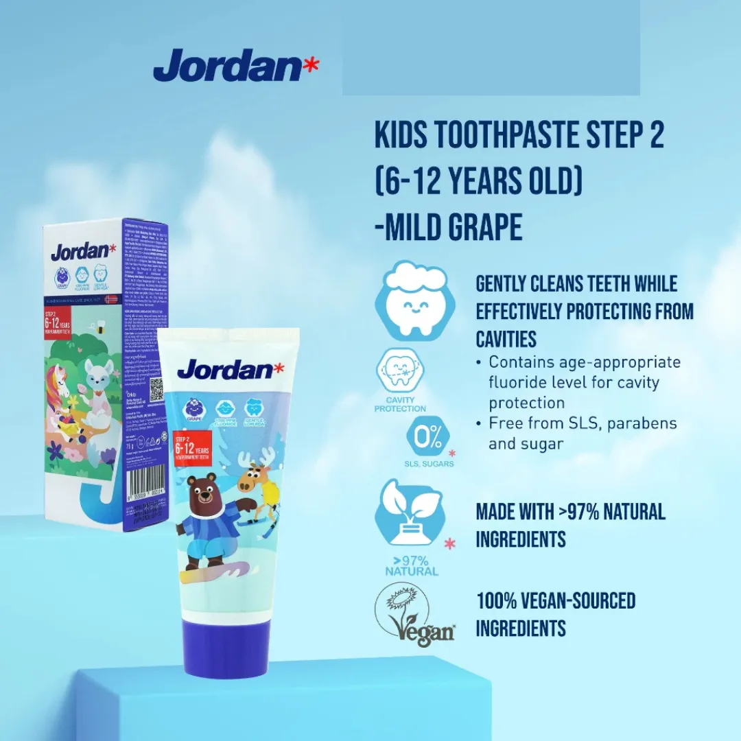 Jordan Kids Toothpaste Step 2 (75g) (6-12yrs)