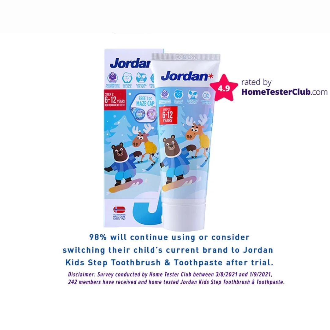 Jordan Kids Toothpaste Step 2 (75g) (6-12yrs)