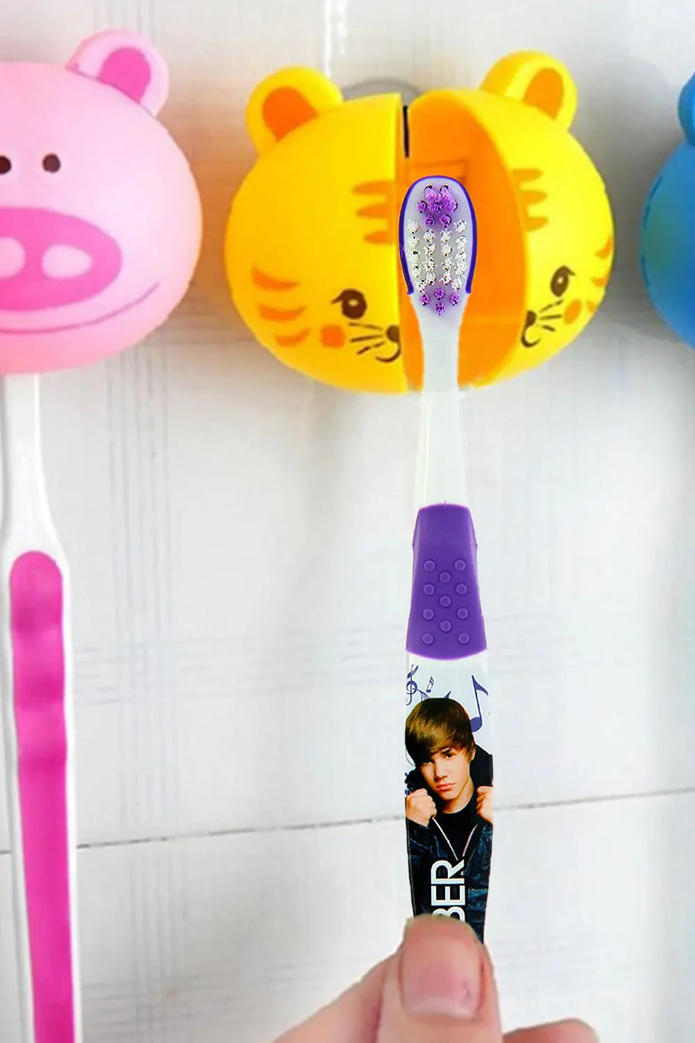 Justin Bieber Kids Purple Manual Toothbrush