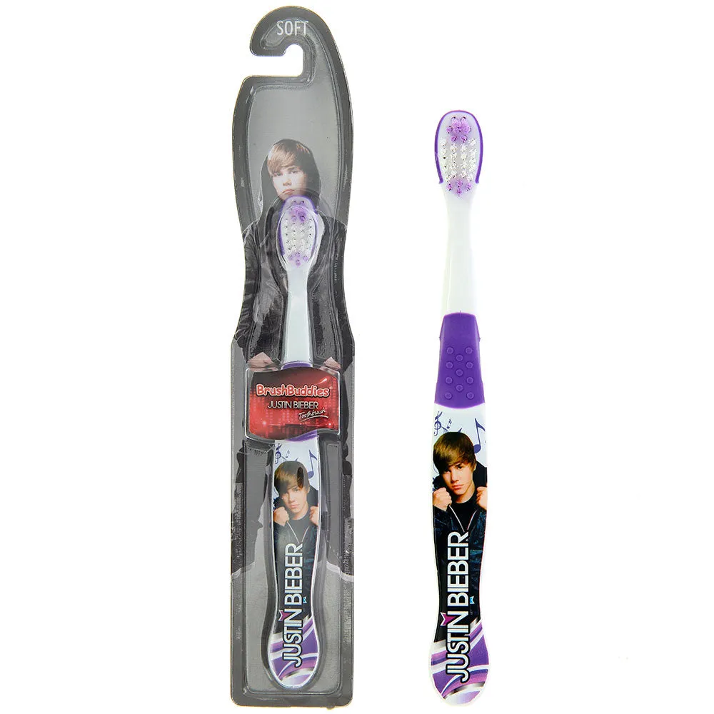 Justin Bieber Kids Purple Manual Toothbrush