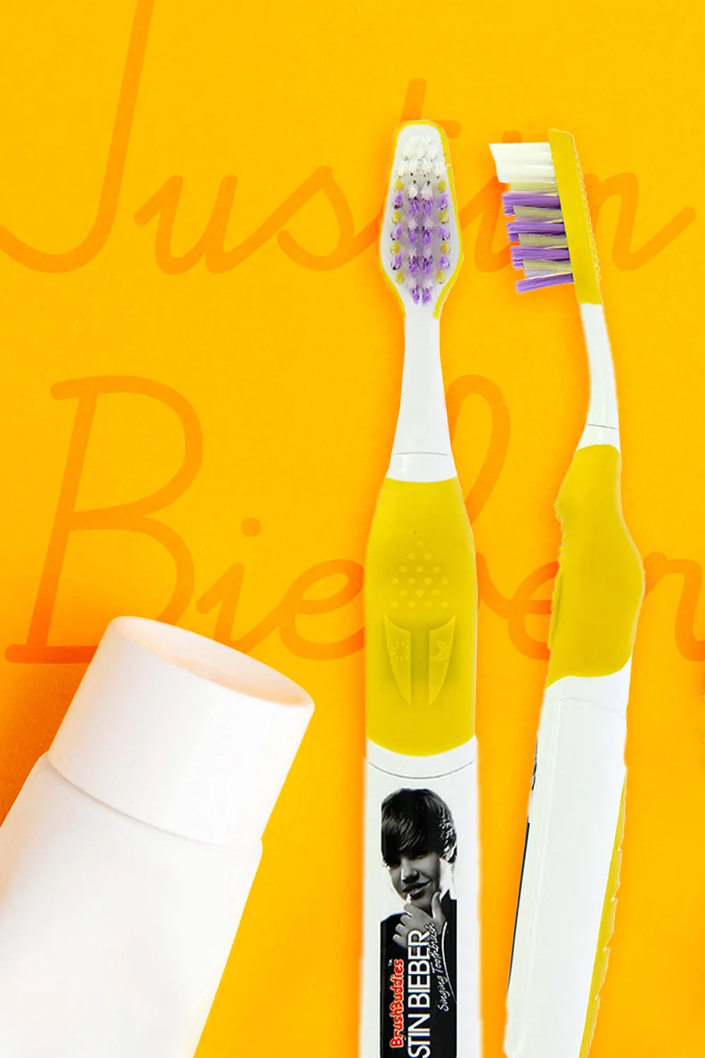 Justin Bieber Singing Toothbrush (Somebody to Love and Love me)-Yellow