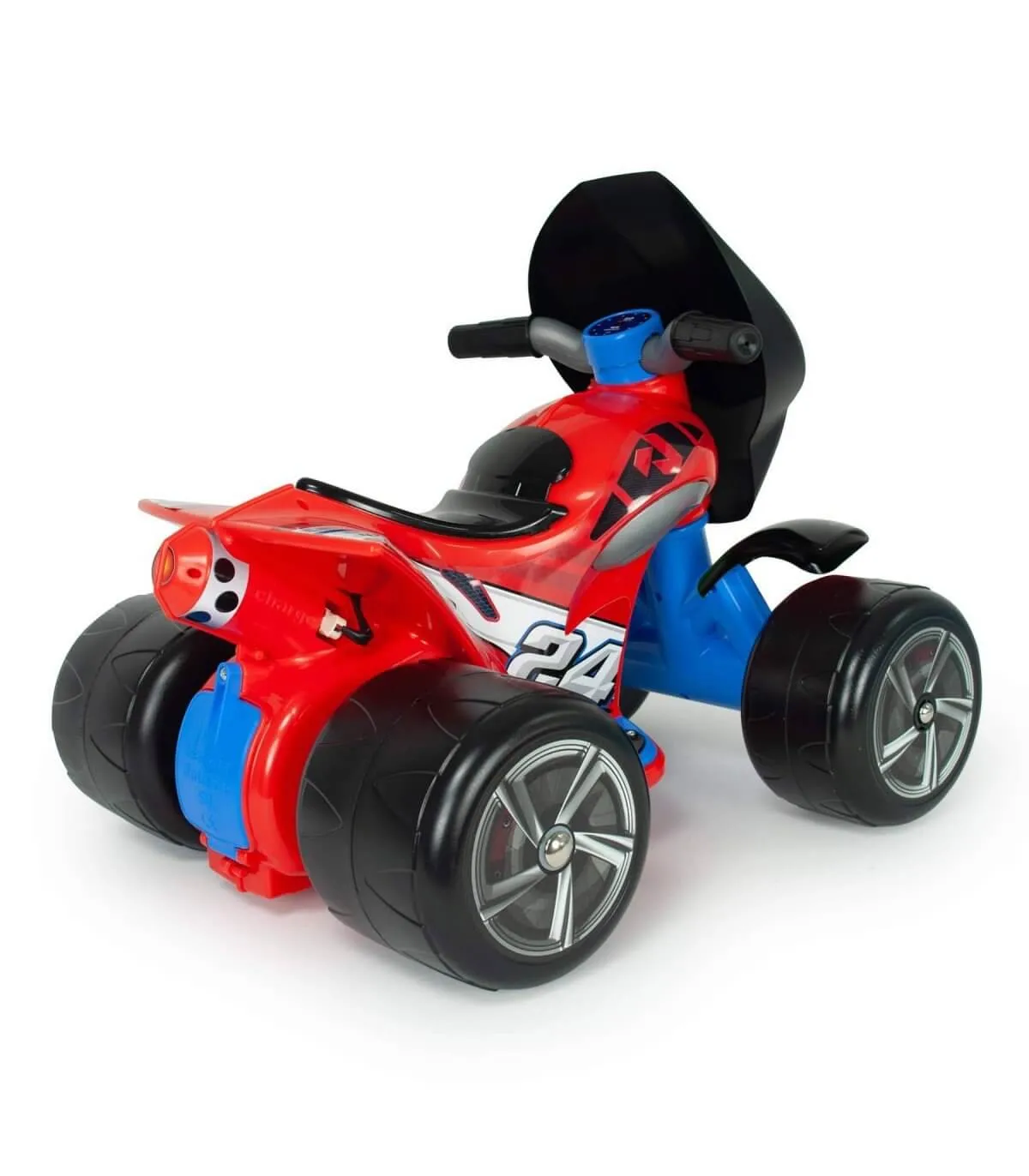 KidsVIP Kids Ride on Quad Wrestler Edition Injusa 6V Battery Powered Electric ATV Riding Toy