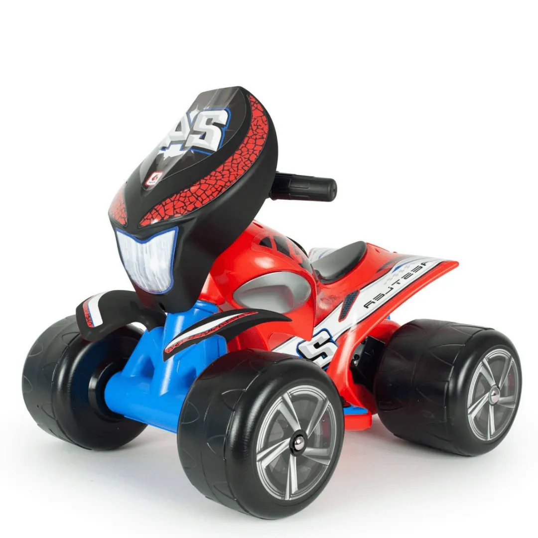 KidsVIP Kids Ride on Quad Wrestler Edition Injusa 6V Battery Powered Electric ATV Riding Toy