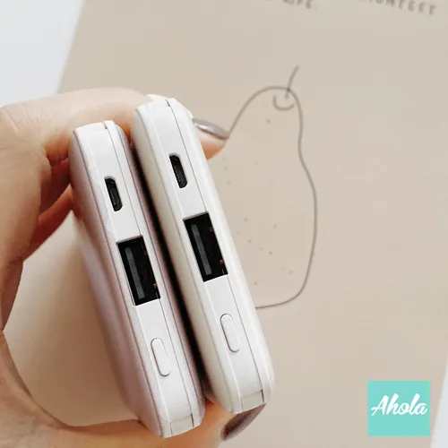 【Lavender】Portable Power Bank with built-in wire 薰衣草內置線便攜式差電器