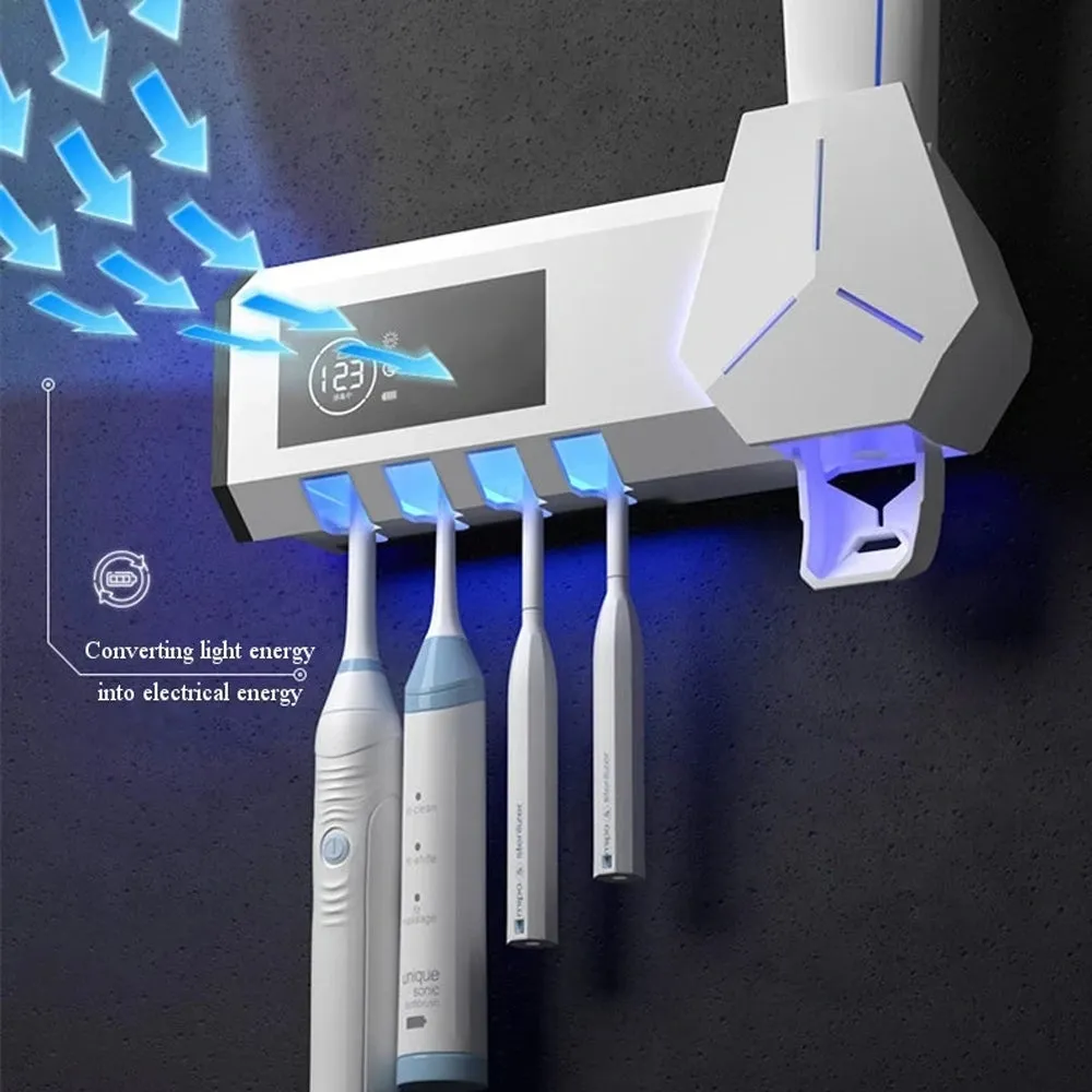 Light Charging Smart UV Toothbrush Sterilizer Bathroom Kit