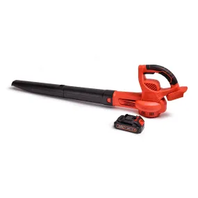 Lightweight 21V Cordless Leaf Blower, 2 Batteries, RYNOMATE