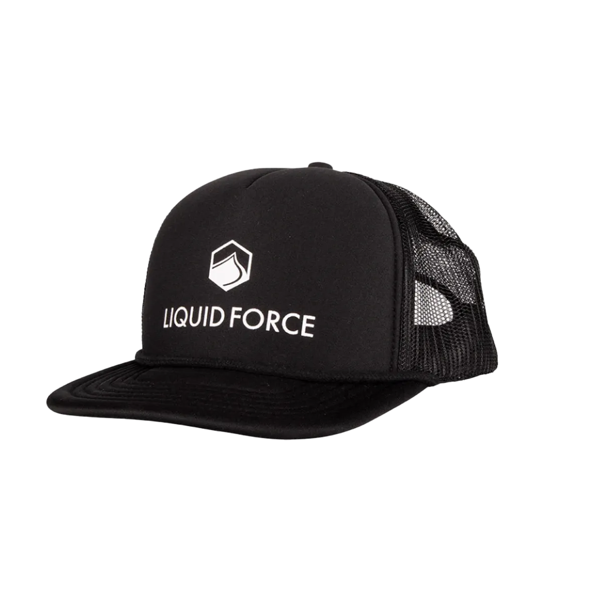 Liquid Force 2025 Corporate Logo - Black 5 Panel Foam Trucker Snapback