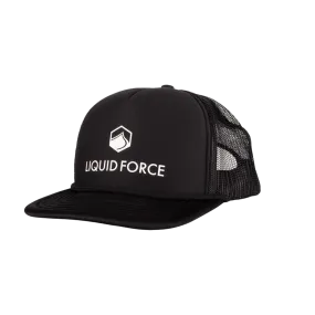 Liquid Force 2025 Corporate Logo - Black 5 Panel Foam Trucker Snapback