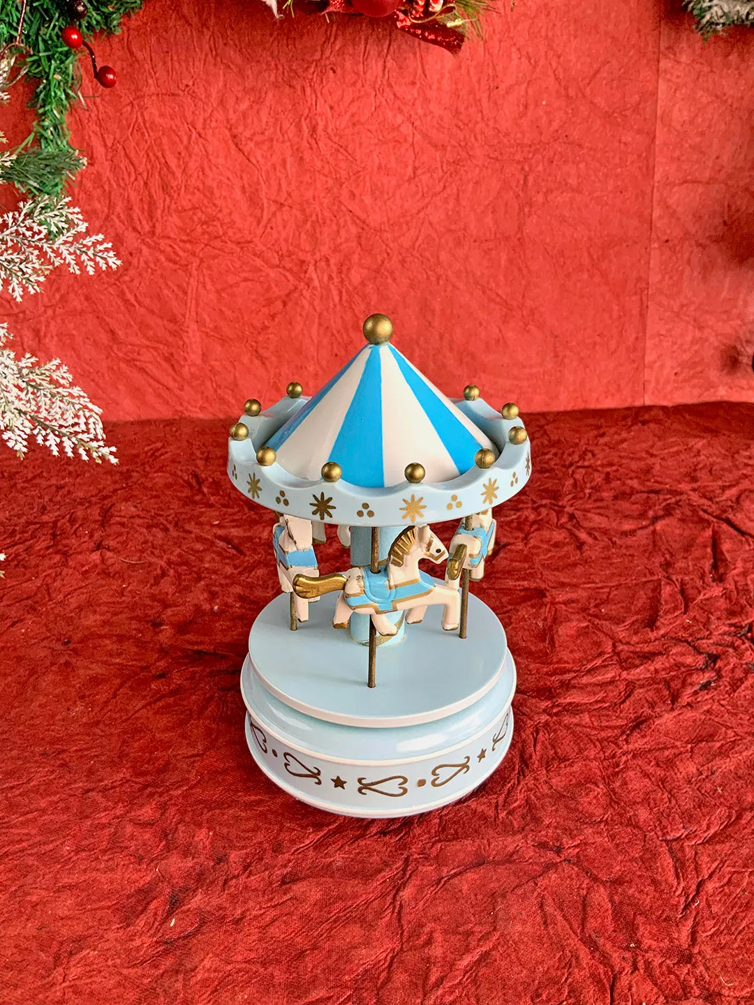 Little Surprise Box Rotating Carousel Wind up Musical Box Home Décor