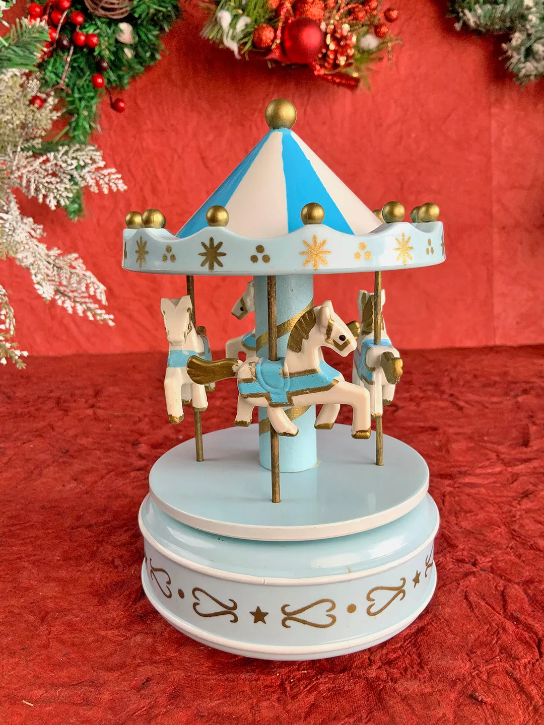 Little Surprise Box Rotating Carousel Wind up Musical Box Home Décor