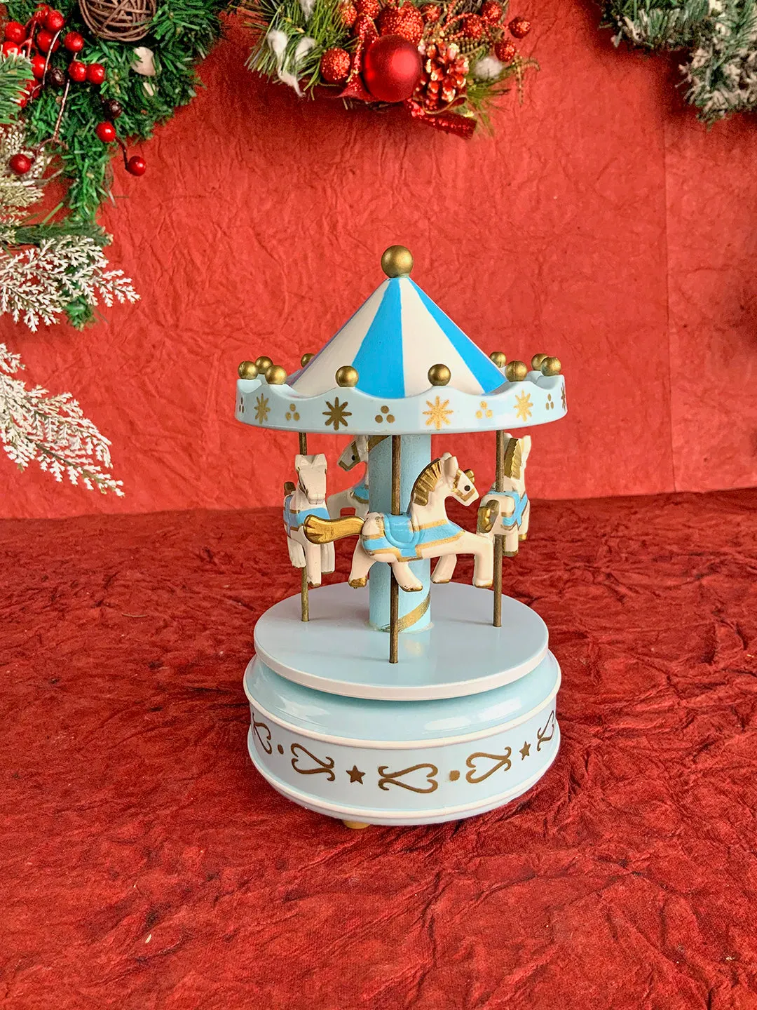 Little Surprise Box Rotating Carousel Wind up Musical Box Home Décor