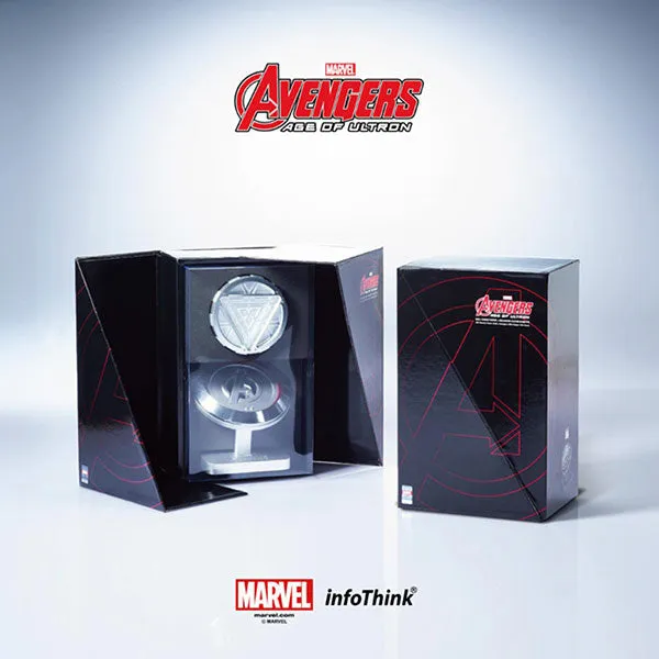 Marvel Avengers Ironman Arc Reactor USB Power Bank 5000mAh with Hub