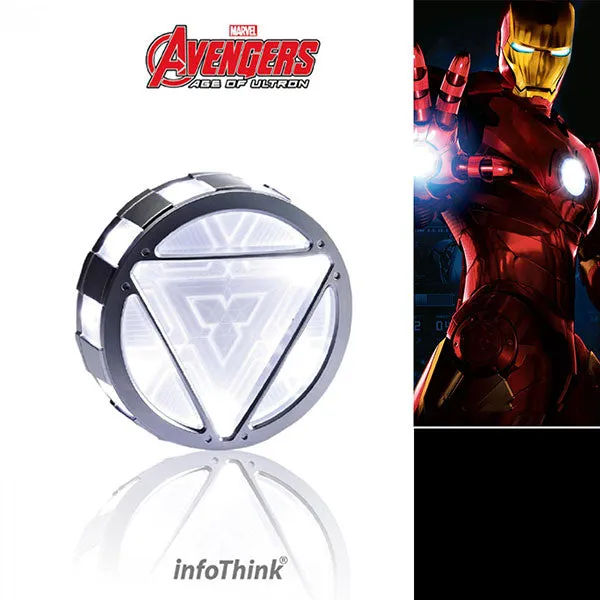 Marvel Avengers Ironman Arc Reactor USB Power Bank 5000mAh with Hub