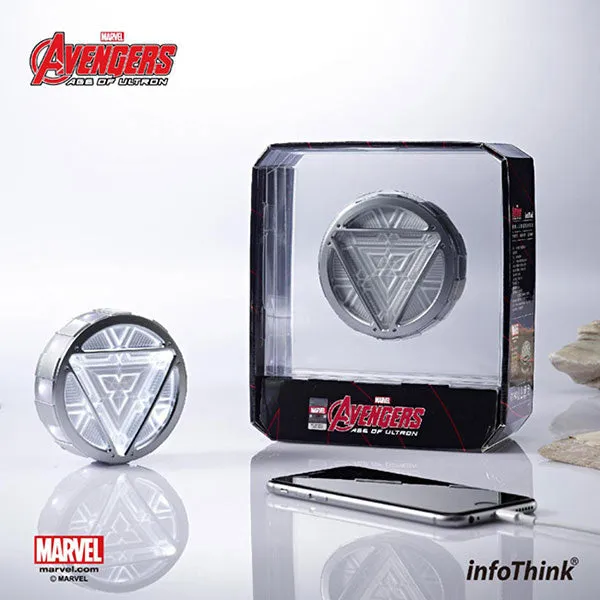 Marvel Avengers Ironman Arc Reactor USB Power Bank 5000mAh with Hub