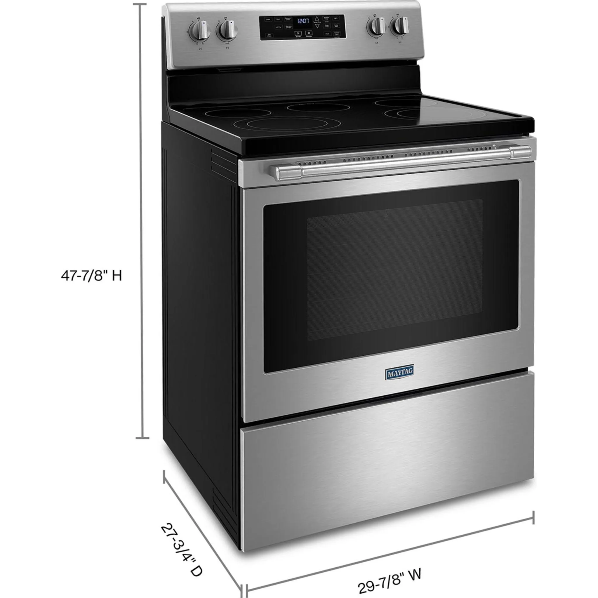 Maytag Electric Range (YMER7700LZ) - Stainless Steel