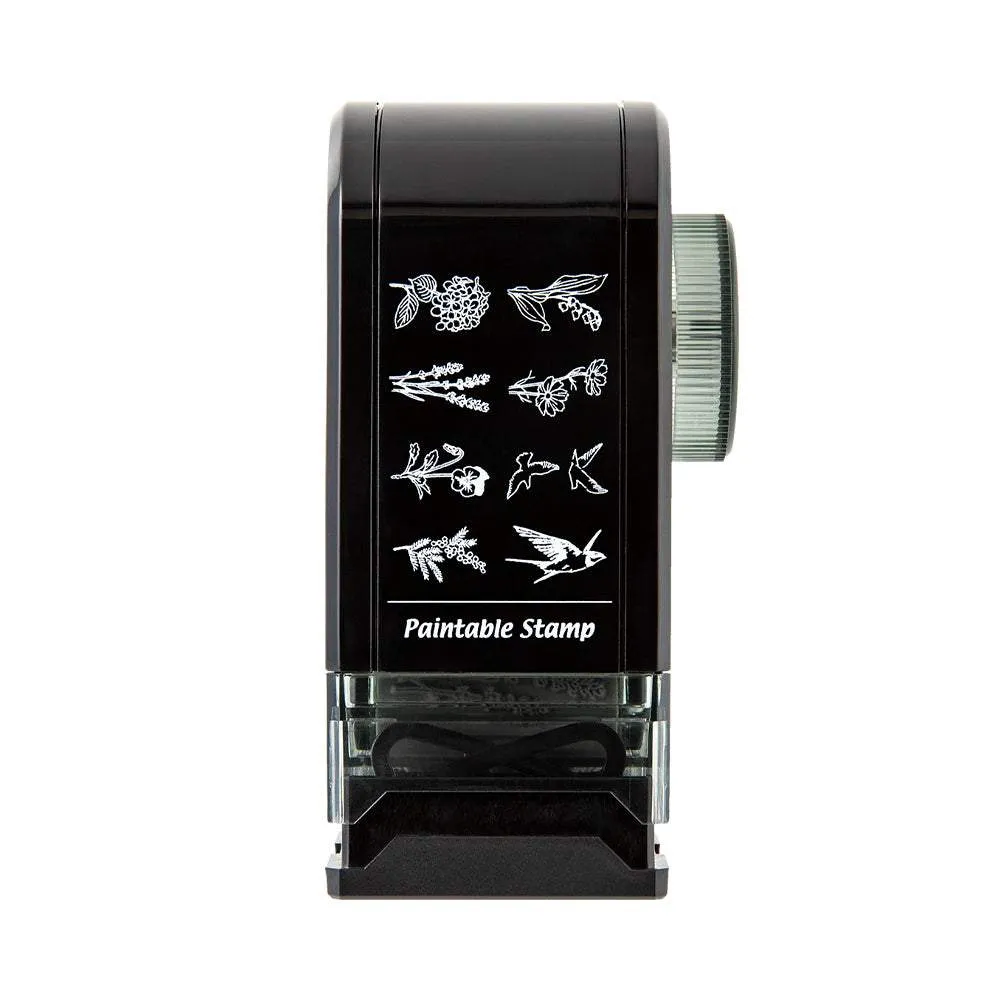 Midori Paintable Rotating Stamp Dial - Flower & Bird