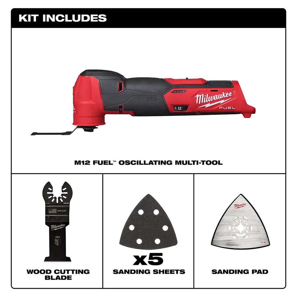 Milwaukee M12 Fuel Oscillating Multi-Tool