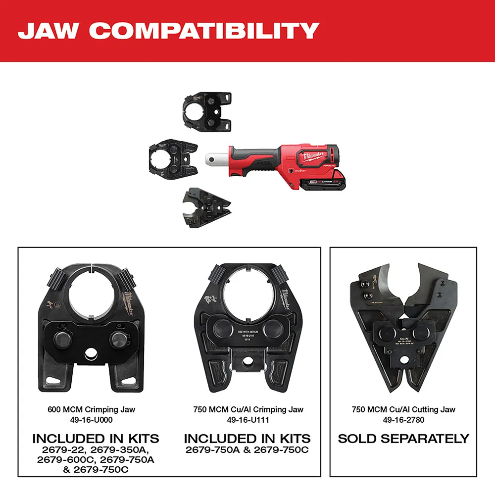 Milwaukee M18 Force Logic 600 Mcm Crimper