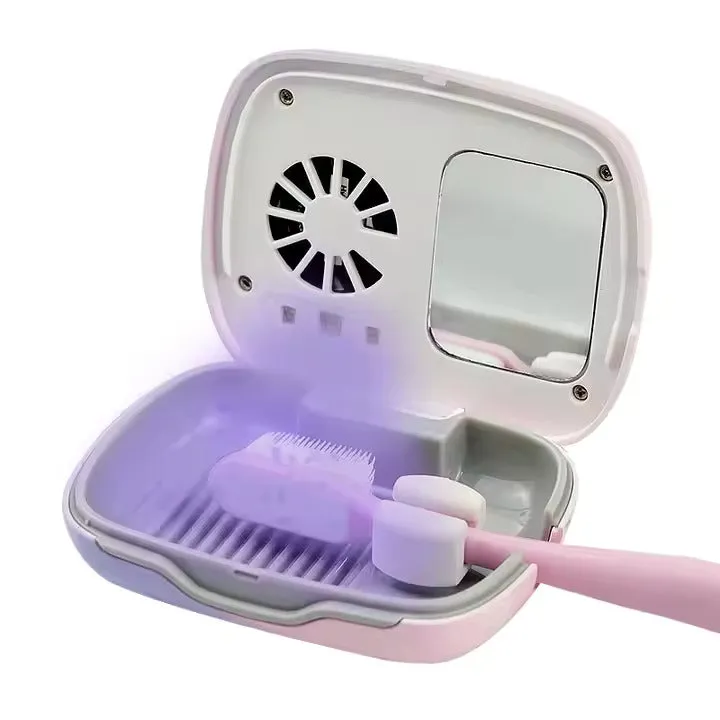 Mini UVC Toothbrush Sterilizer Box Portable Hygiene Solution for Germ-Free Brushes | STB-021