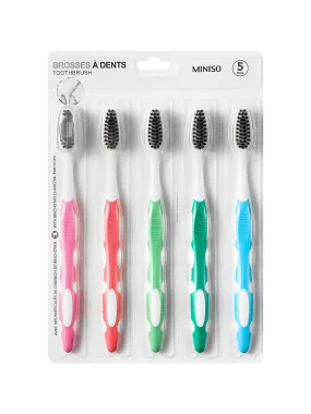 Miniso Gum Care Binchotan Toothbrushes (5 pcs)