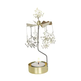 Mistletoe Gold - Rotating Carousel Candle Holder