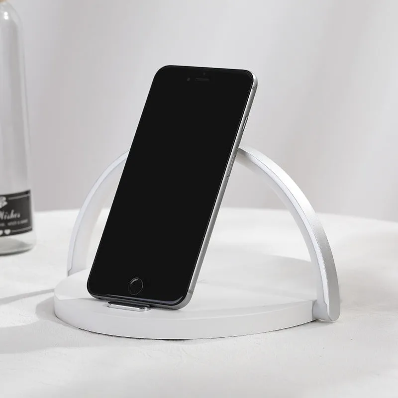 Moonlit Soft Glow LED Light, Wireless Phone Charger And Stand - Stylish, Versatile, and Convenient