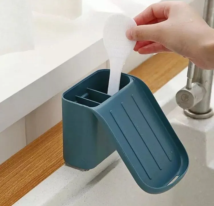 Multifunctional Soap Holder, Self adhesive Holder With Base Suction Cup, Slide Soap Holder