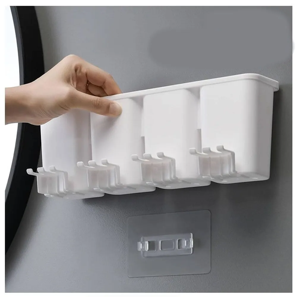 Multifunctional Wall-Mounted Four-Mouth Toothbrush Rack RA-879B