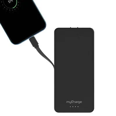 myCharge Amp Prong Max 20000mAh/12W Output Power Bank with Integrated Charging