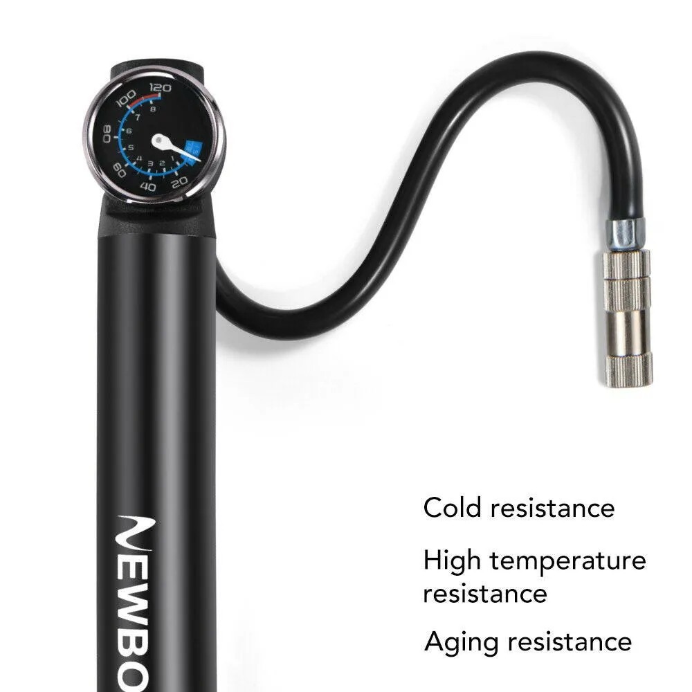 NEWBOLER 120Psi Electric Bike Air Pump Aluminum Alloy USB Rechargeable Bicycle Air Pump Tire Inflator Motorcycle/Automobile Pump