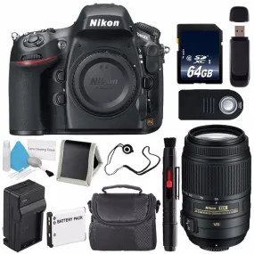 Nikon D800E Digital Camera (Body Only) (International Model)   Nikon AF-S DX 55-300mm f/4.5-5.6G ED VR Lens   64GB Memory Card