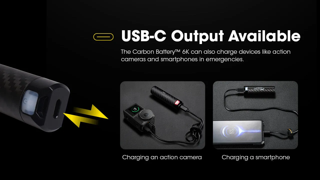 Nitecore Carbon Battery 6K USB-C 6000mAh Power Bank