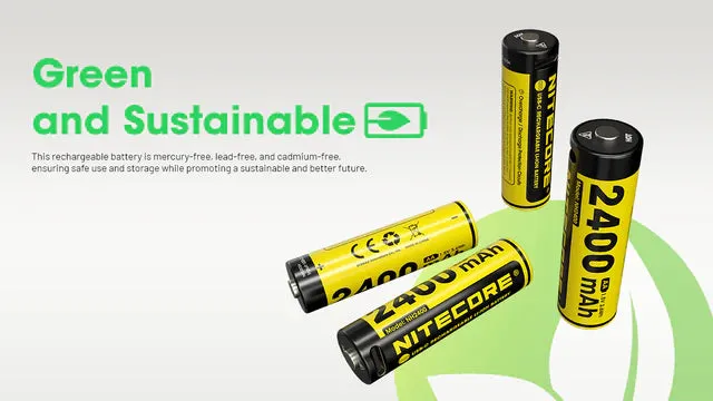 Nitecore - NH2400 Rechargeable AA Battery 4-Pack