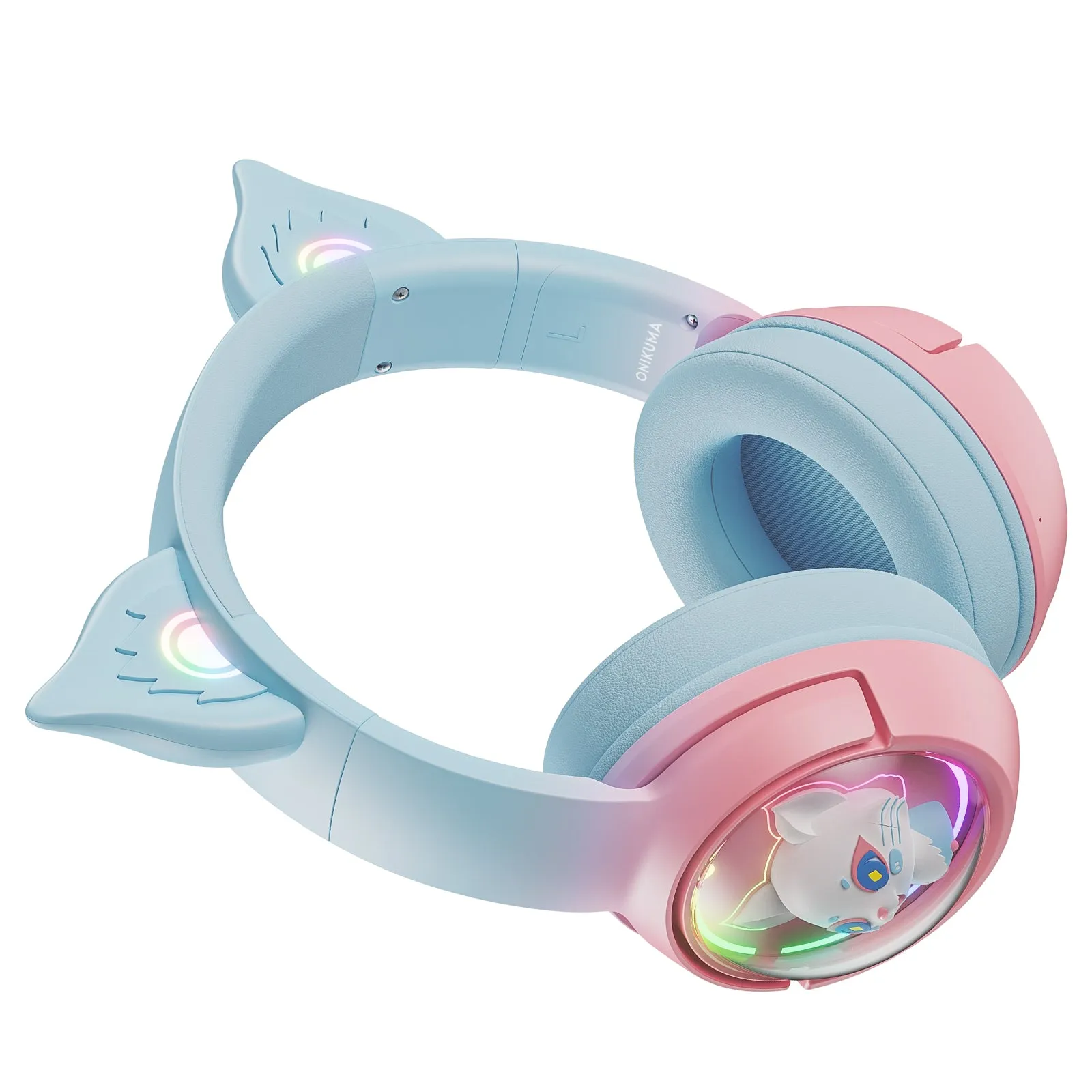 ONIKUMA B5 Gradient 2.4G Wireless Bluetooth Wired 3-mode Linghu Headphones, RGB Switch Headset