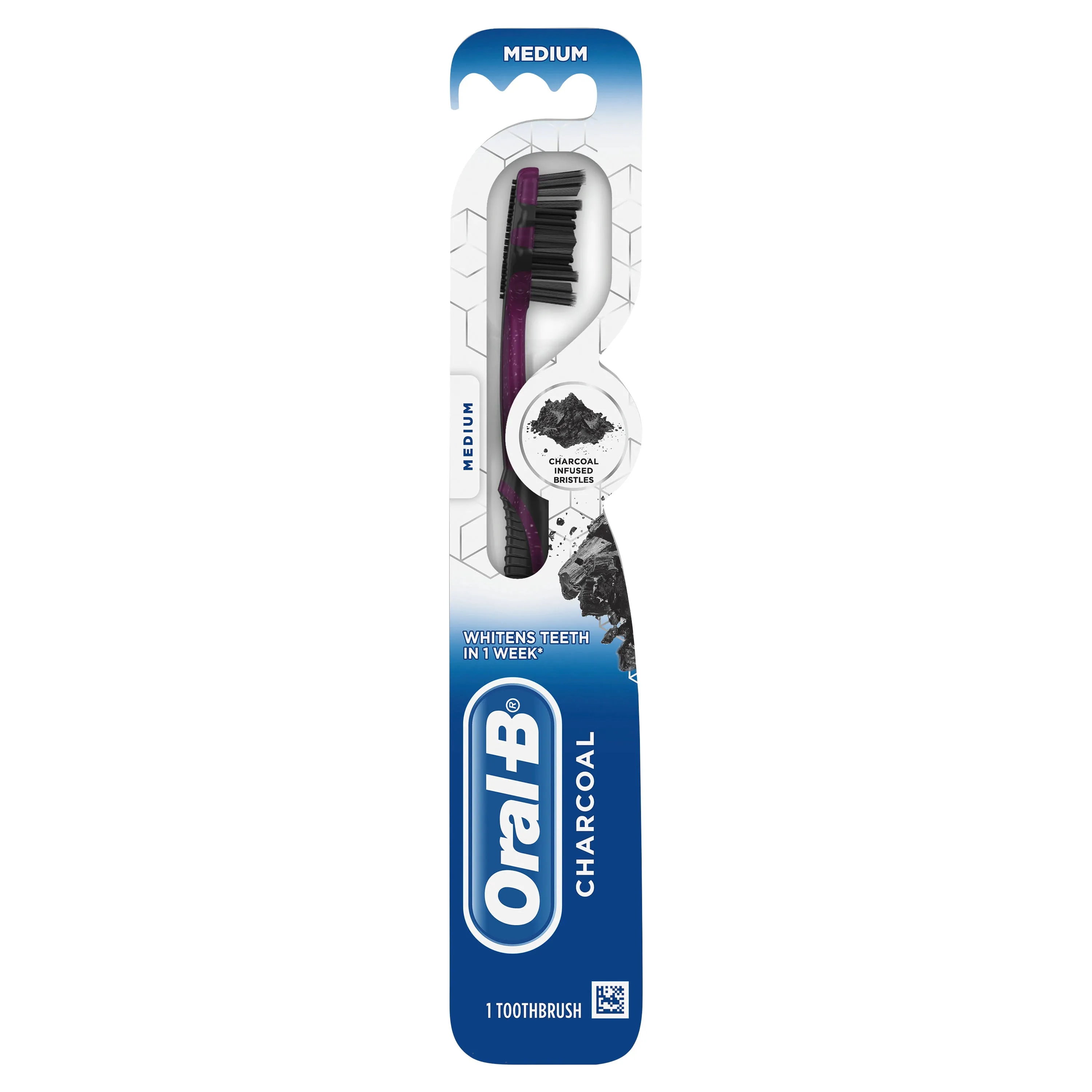 Oral-B Charcoal Toothbrush Medium Bristles