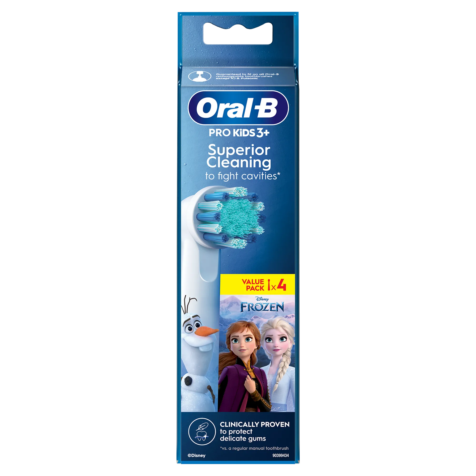 ORAL B KIDS STAGES FROZEN REFILL HEADS 4 PACK