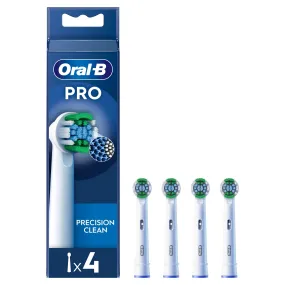 ORAL B PRECISION CLEAN REFILL HEADS 4 PACK