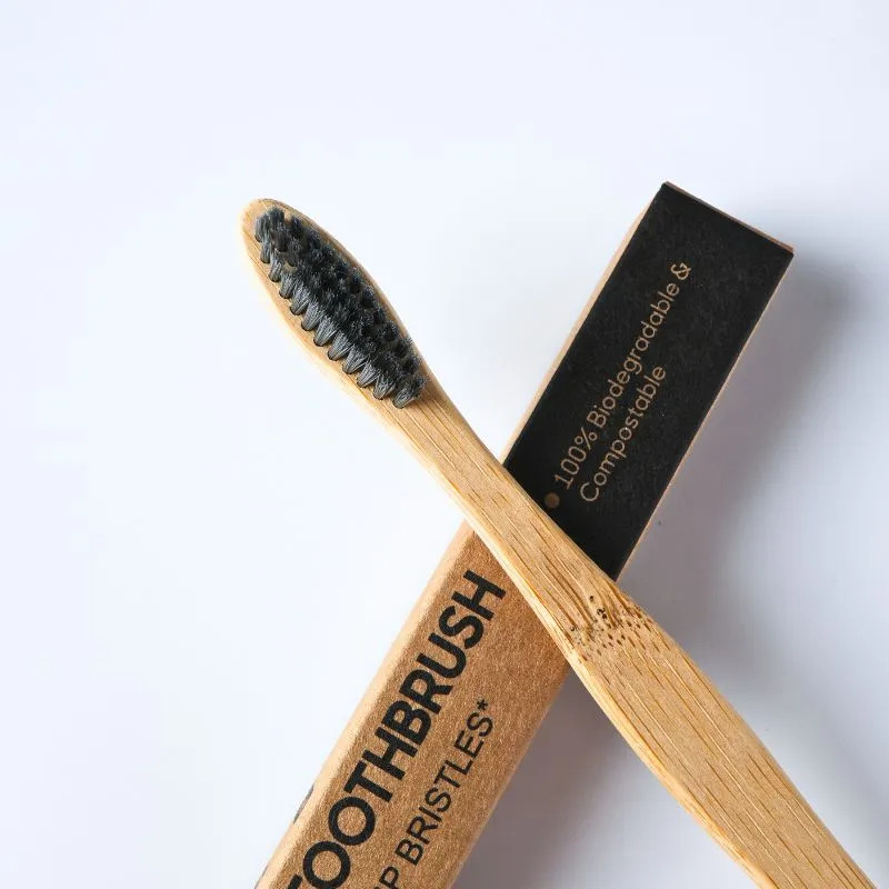 Organic Bamboo Toothbrush with Tongue Cleaner