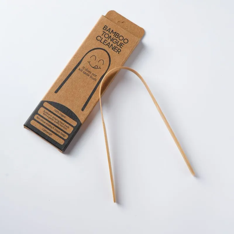 Organic Bamboo Toothbrush with Tongue Cleaner