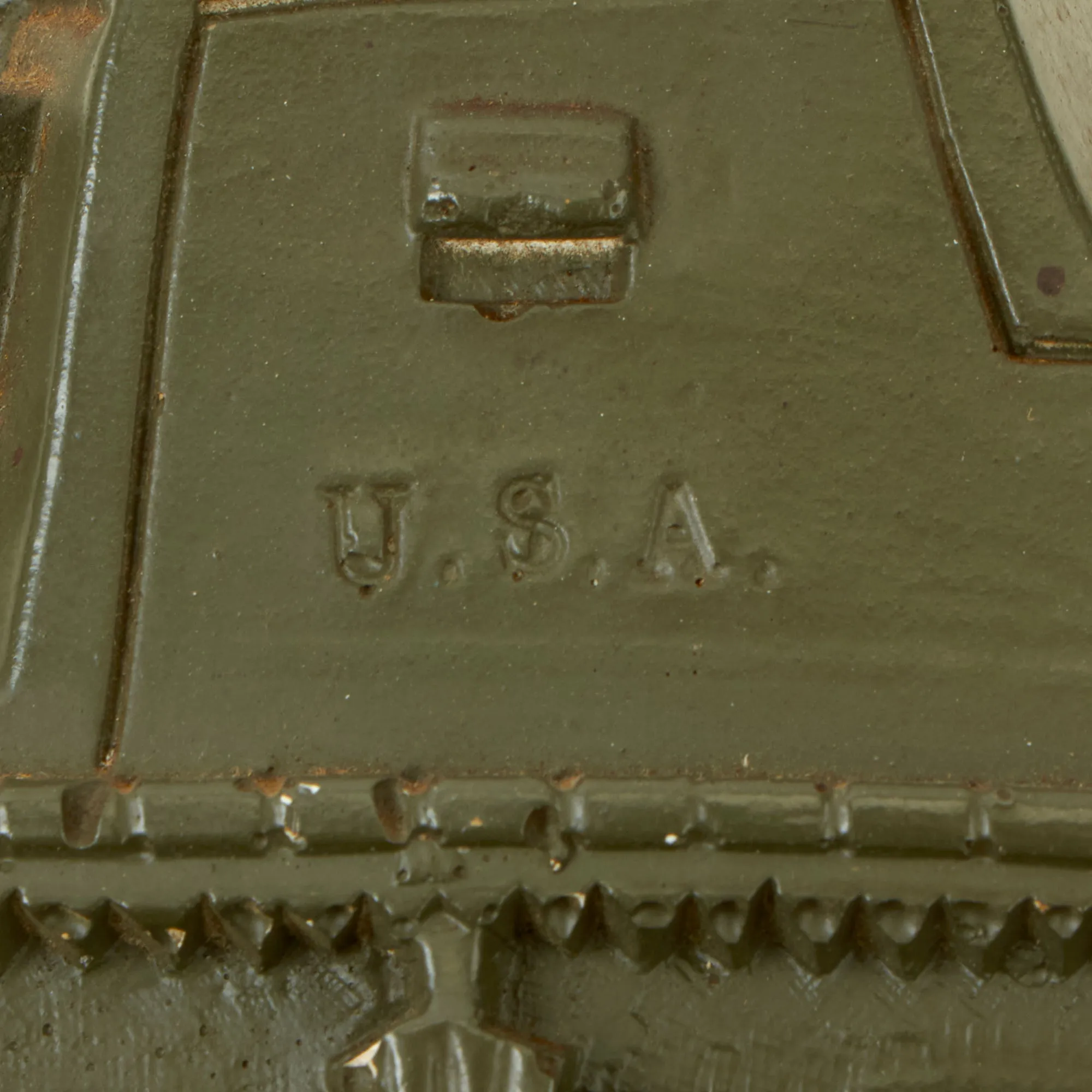 Original U.S. WWII Plaster TANK BANK by the Novelty Manufacturing Company of New York