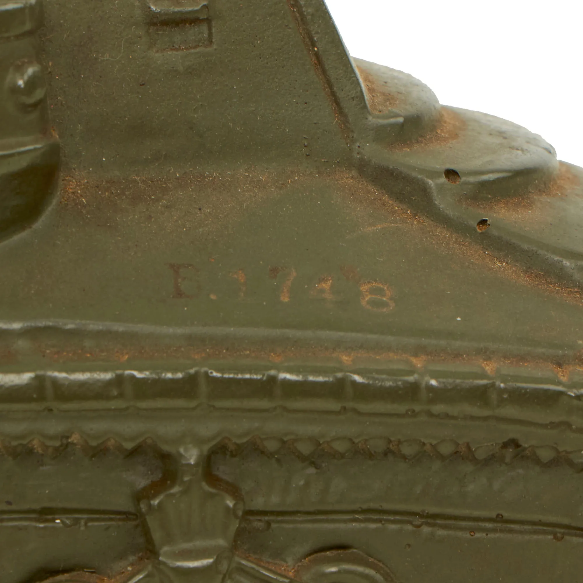 Original U.S. WWII Plaster TANK BANK by the Novelty Manufacturing Company of New York